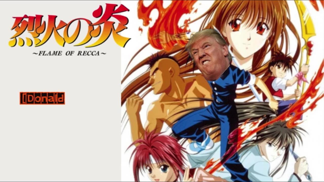 [Donald Trump sings/AI Cover] Flame of Recca / Rekka no Honoo Opening the OYSTARS - Nanka Shiawase