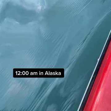 12 am in Alaska where are never dark