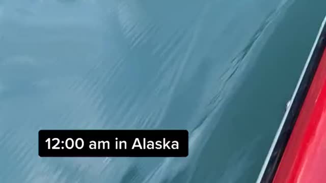 12 am in Alaska where are never dark
