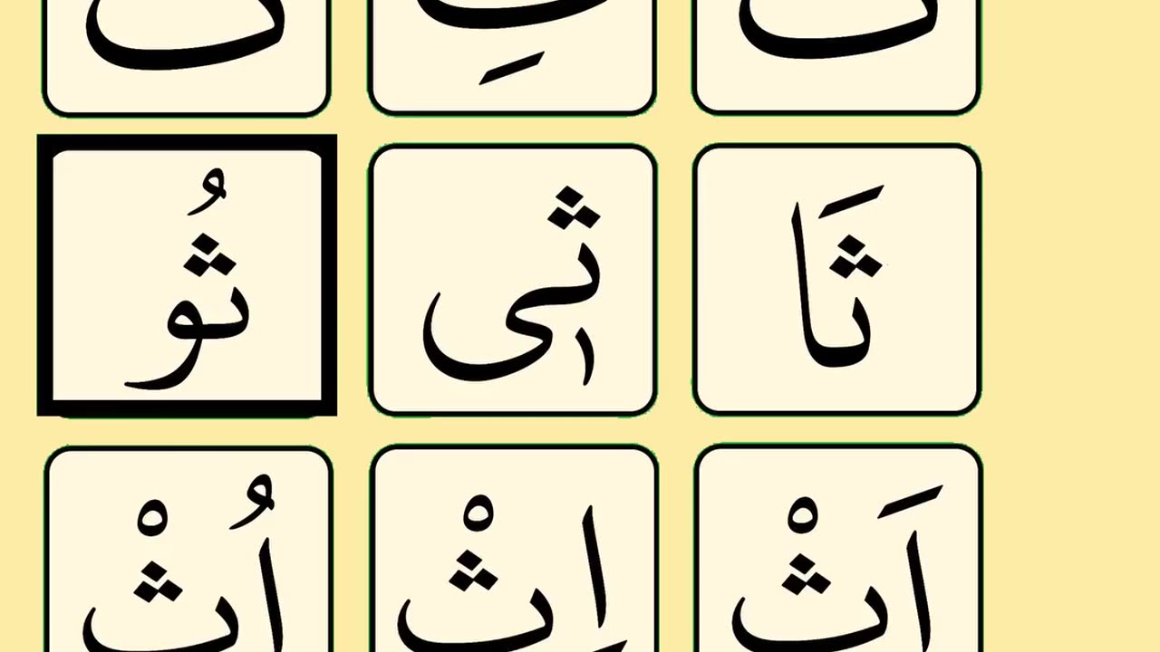 Learn Quran ث کی ترتیب