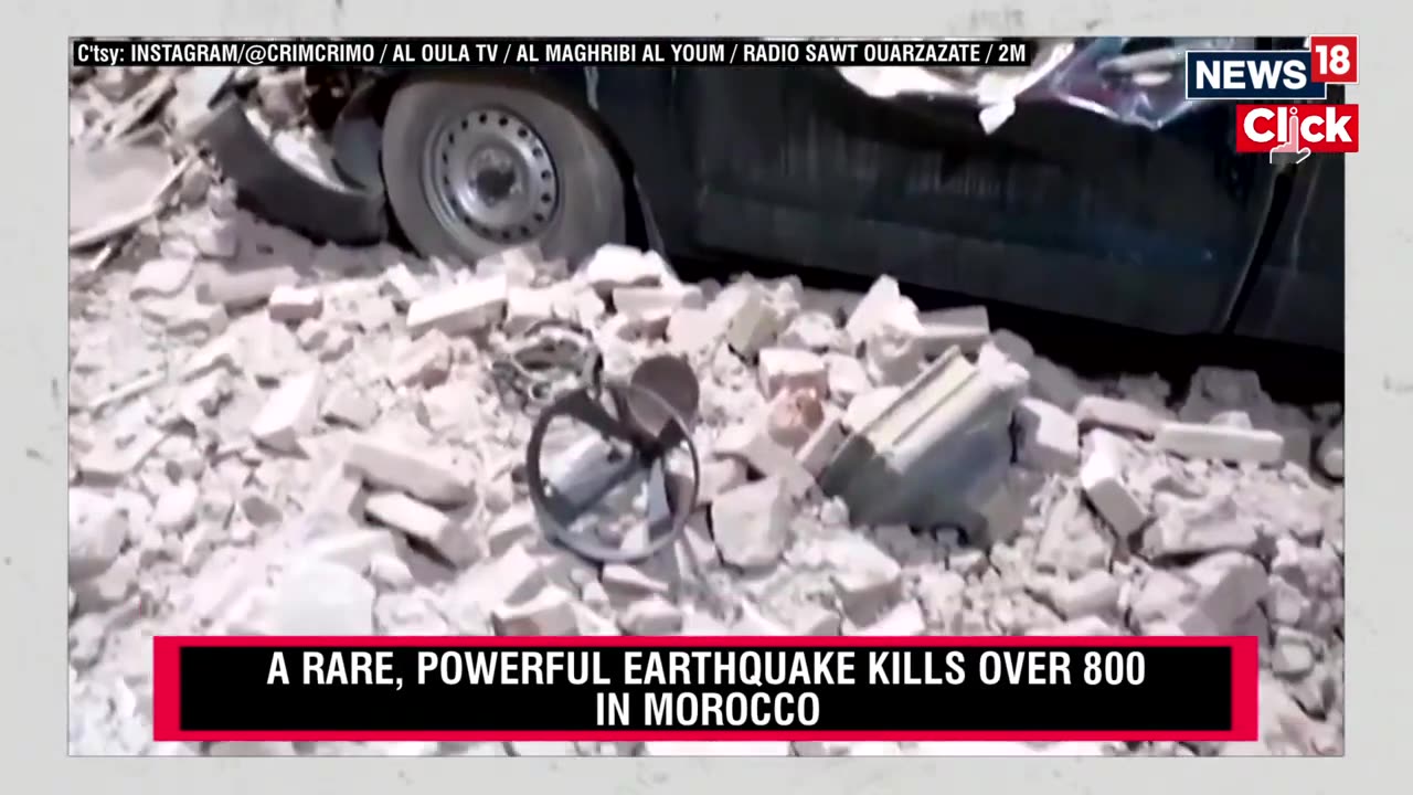 Morocco Earthquake Death Toll Crosses 1000 Mark as 7.2 magnitude