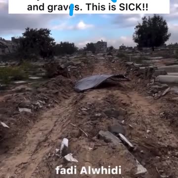 IDF DESTROY GAZA GRAVEYARD WITH THEIR TANKS