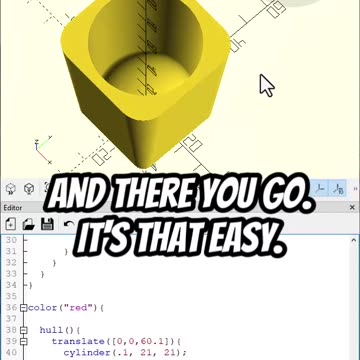 OpenScad: Create a square Shotglass