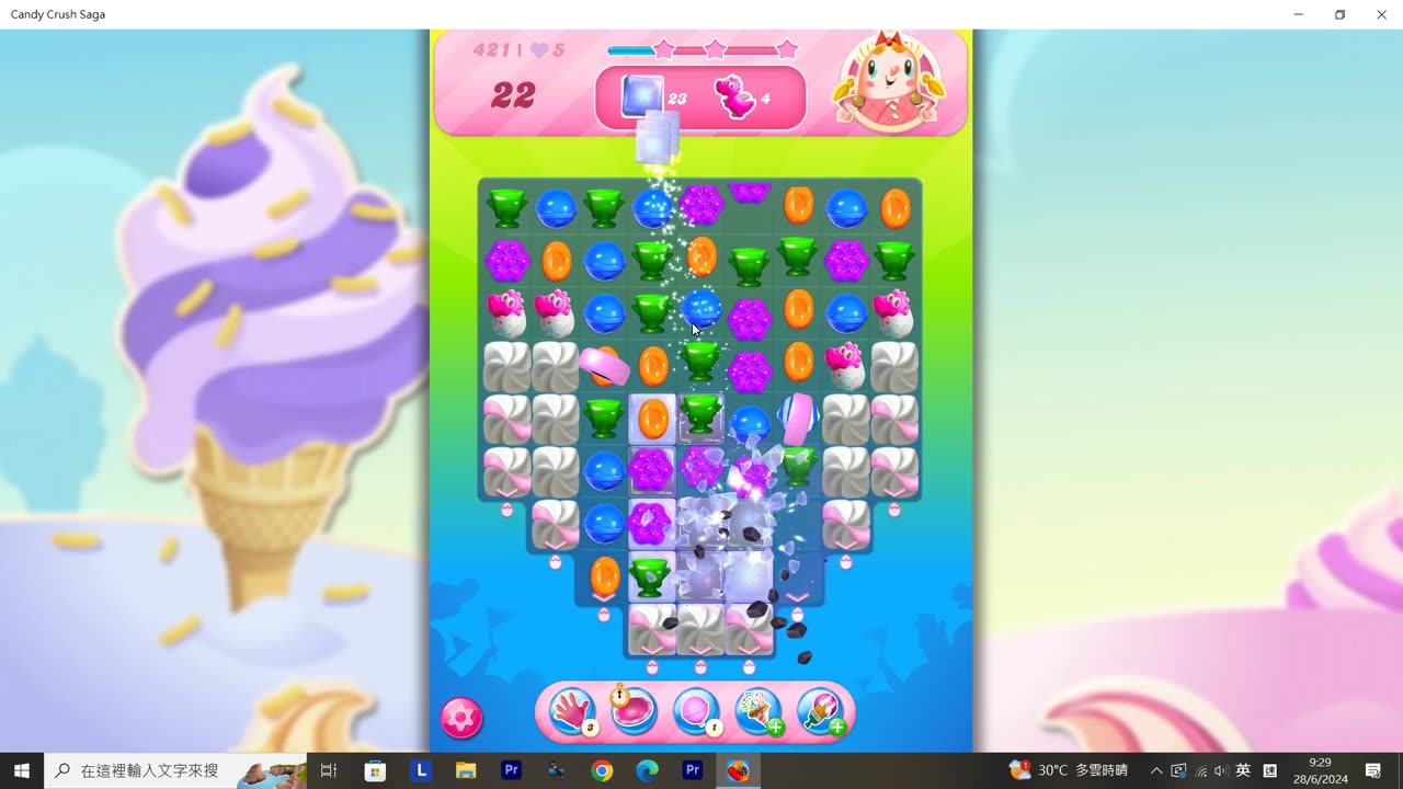 Candy Crush Saga Record (Level 421)