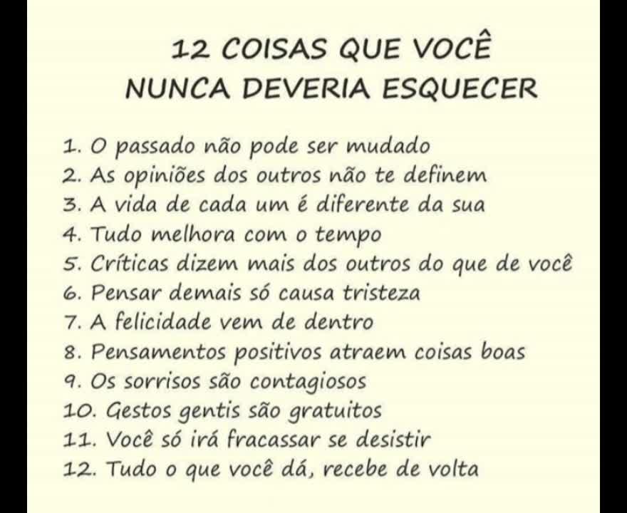 12 conselhos