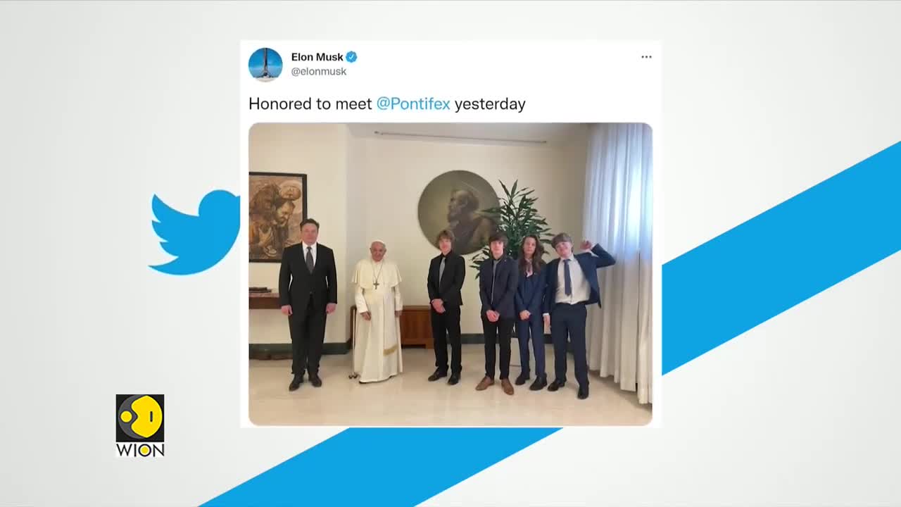 Elon Musk back on Twitter with Pope's picture after 10 days