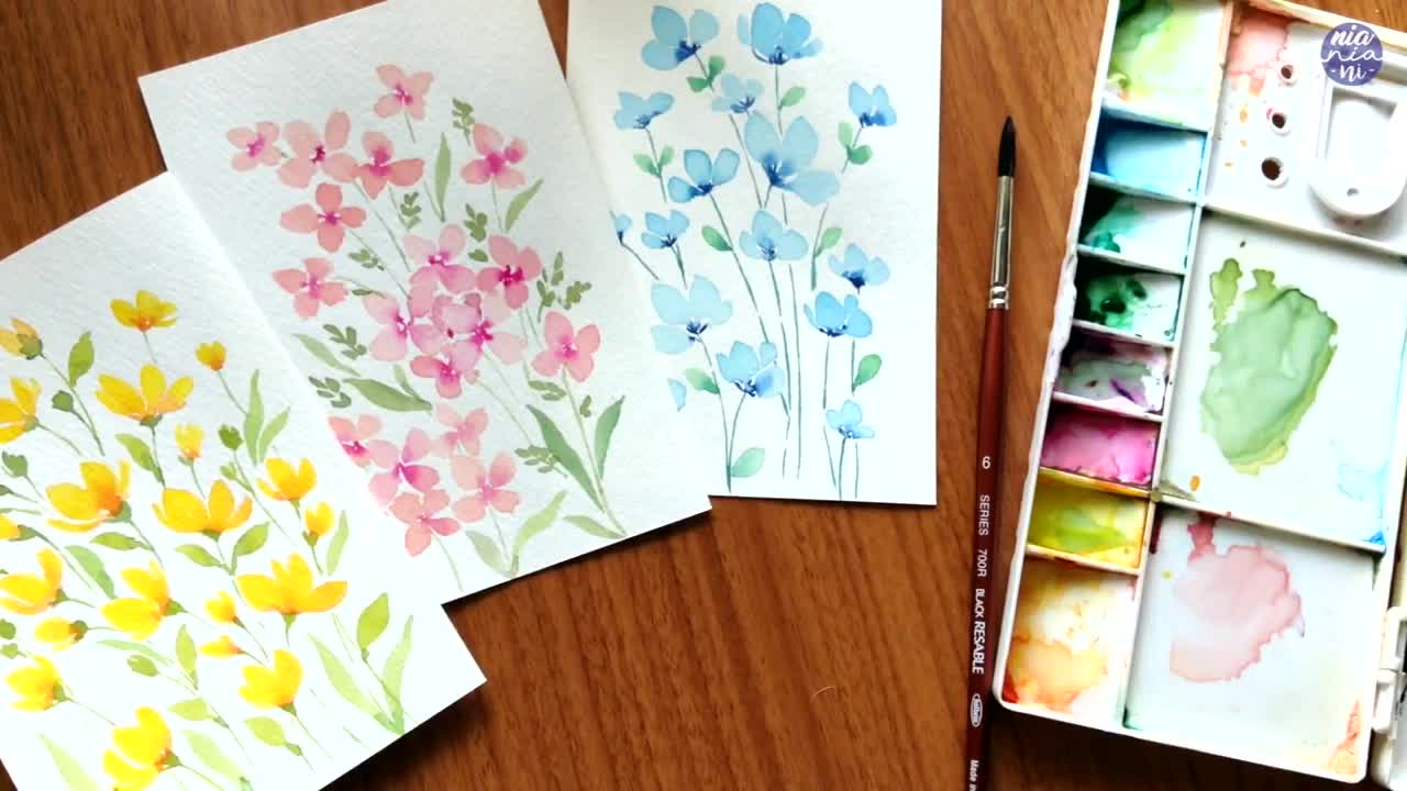 How to draw with water paint for beginners