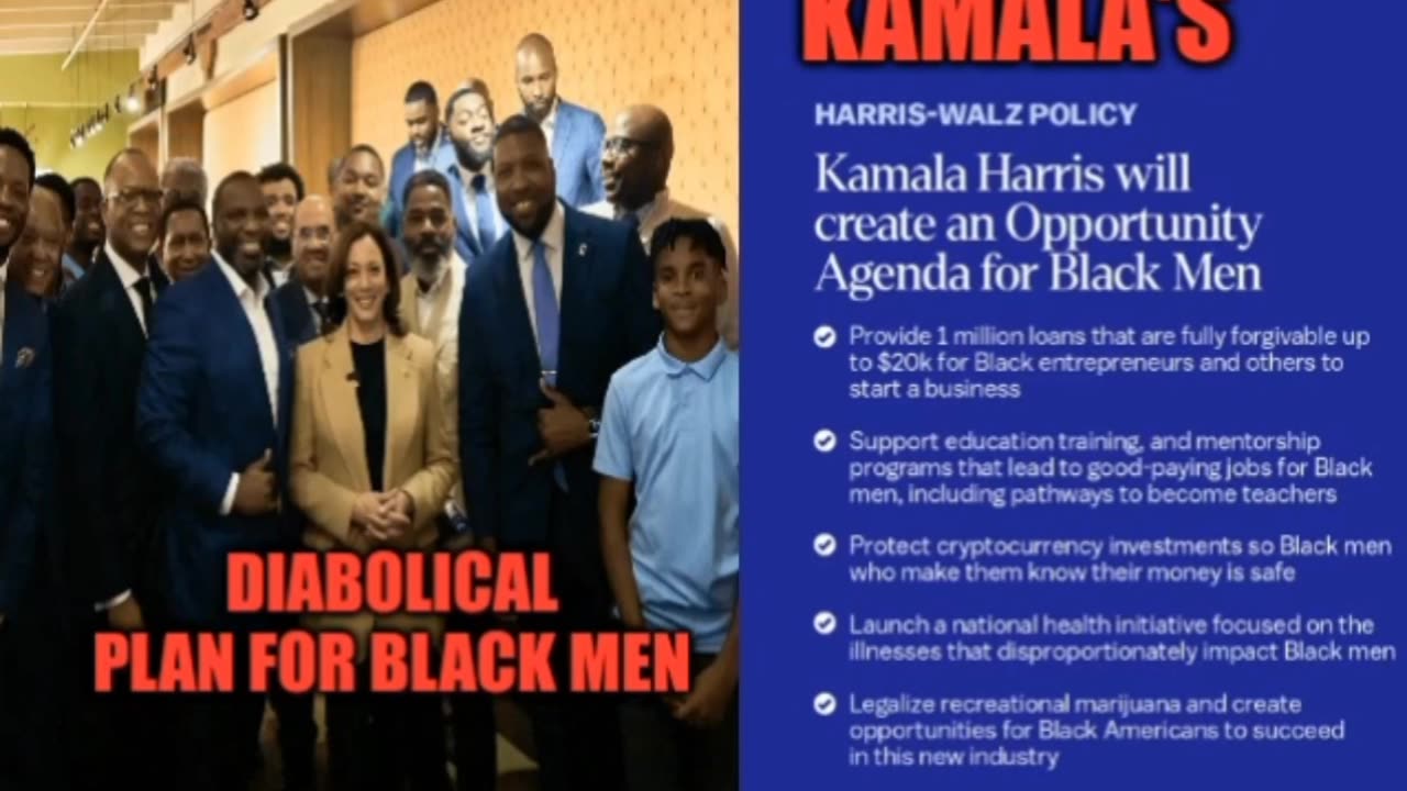 Kamala Harris Diabolical Plan for Black Men