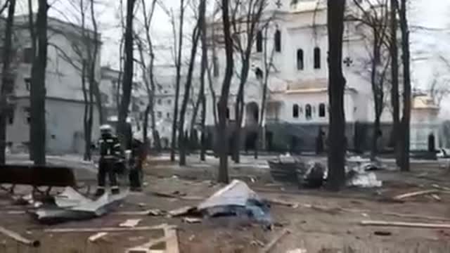 In Kharkov, building of the local police destroyed