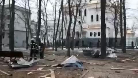 In Kharkov, building of the local police destroyed