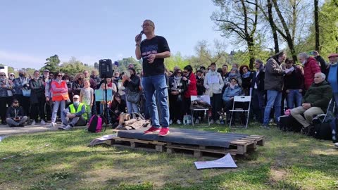 Intervento di Marcello Pamio alla manifestazione di Vicenza