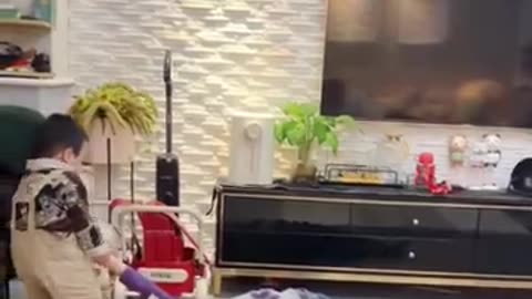 cute and funny baby laughing