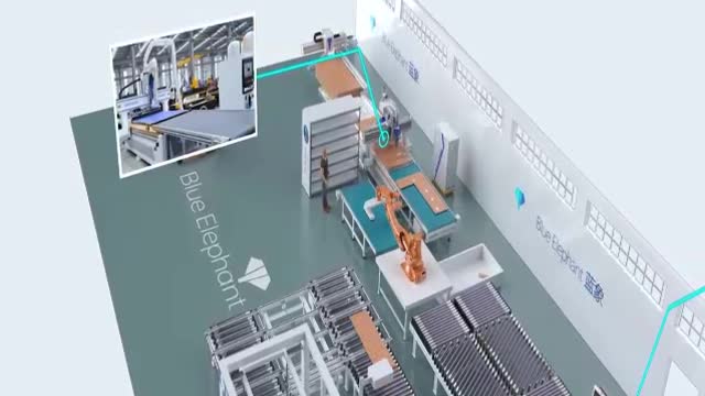 Smart automation of machines for Cabinet Making #shorts woodworking