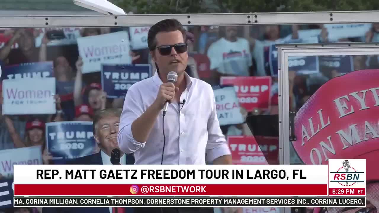 Matt Gaetz Freedom Tour Speech in Florida