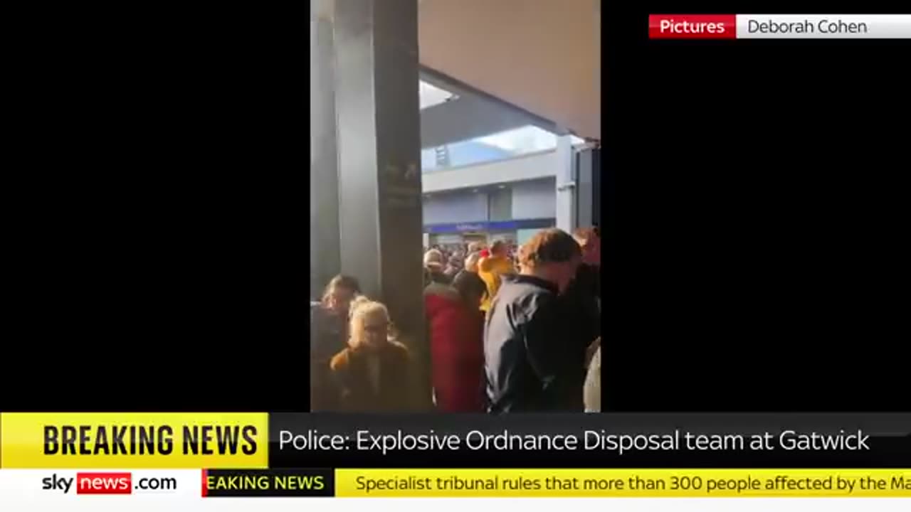 Passenger evacuated from Gatwick airport speaks to Sky News