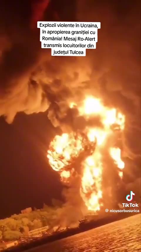 Second angle of geran-2 strikes on Izmail