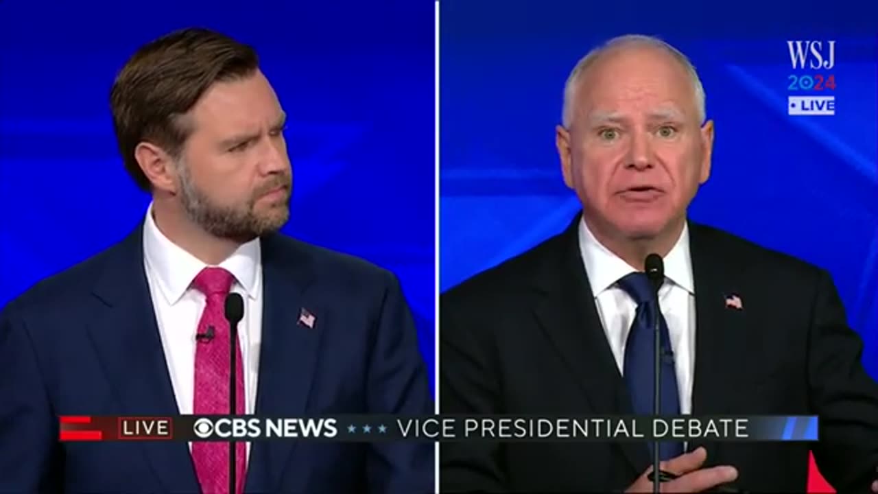 Full Debate Walz vs Vance in CBS News Vice-Presidential Debate