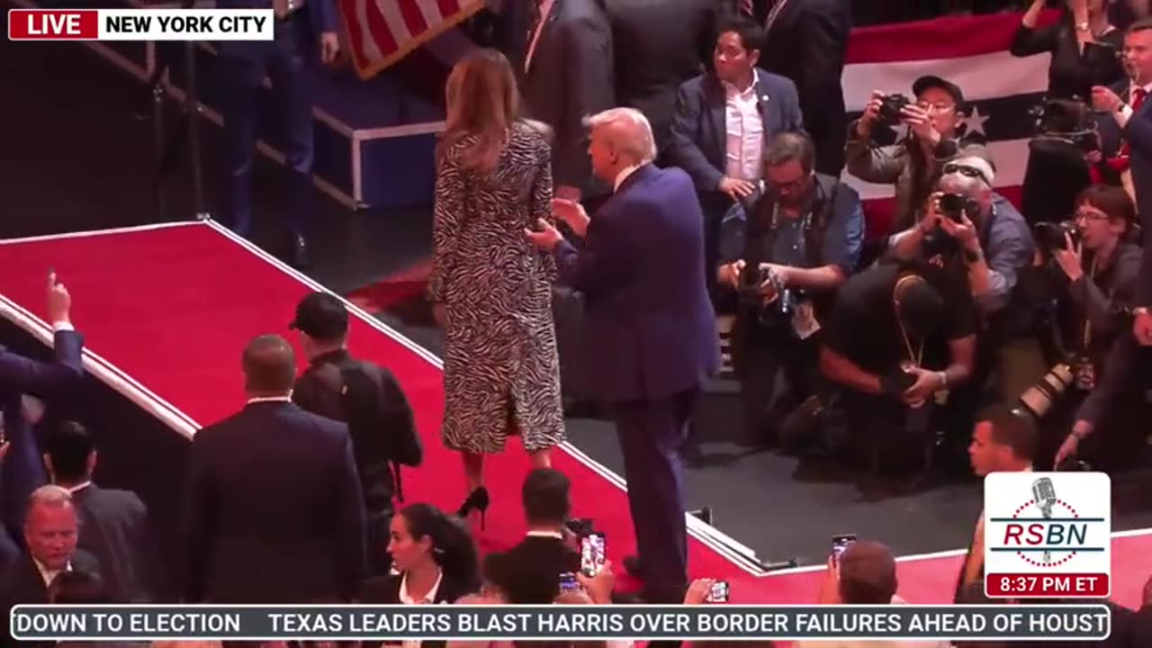 "Melania Trump Captivates Madison Square Garden: Audience Frenzy as She Steals the Spotlight"