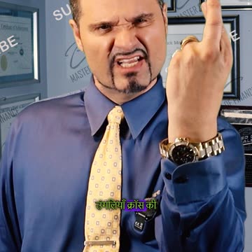 Business Hand Gestures! Is wale ka matlab hai "Fingers Crossed"