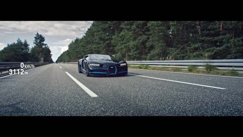 BUGATTI Chiron 0-400-0 km/h in 42 seconds - World record