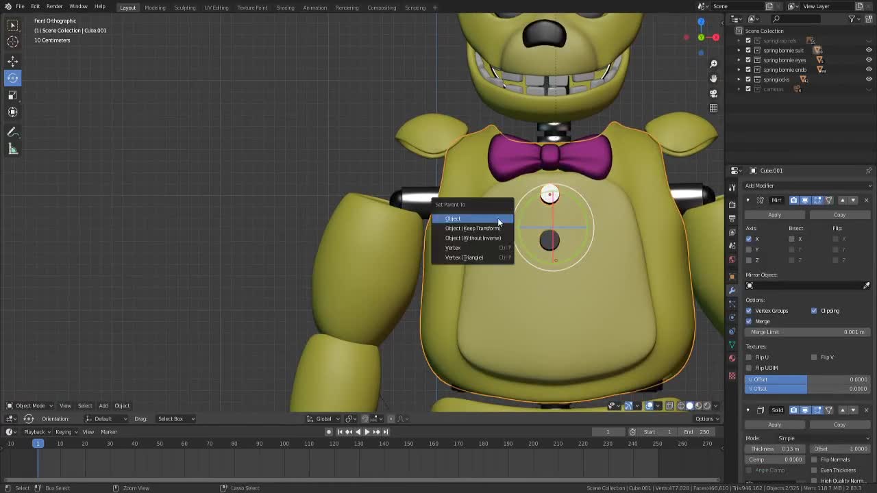 five nights at freddy's: spring bonnie Speedmodel part 12