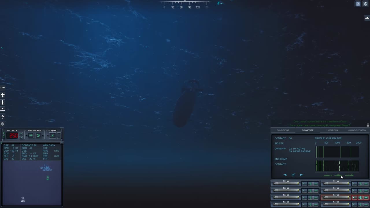 U205 8 Torpedoes Only - Cold Waters with Epic Mod 2.46