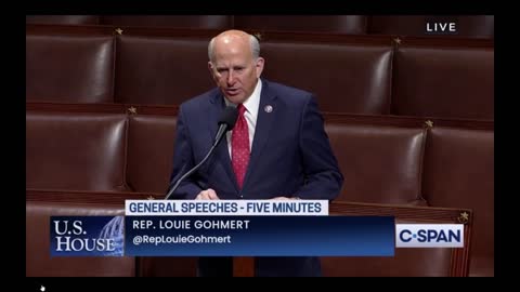 Gohmert on the House floor