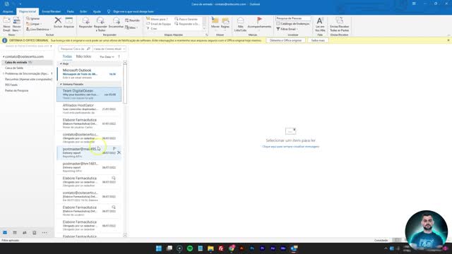 MIGRAÇÃO de e-mail com OUTLOOK 2016 Backup e Restore de e-mail - O Site Certo