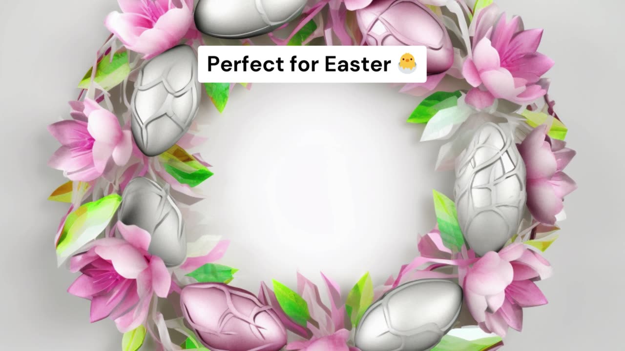 Easter Wreaths Stickers 🌼