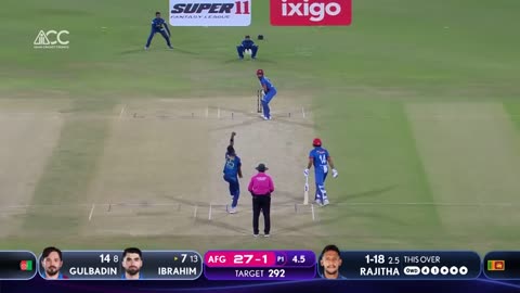 Super 11 Asia Cup 2023 - match 6 - Afghanistan vs Srilanka