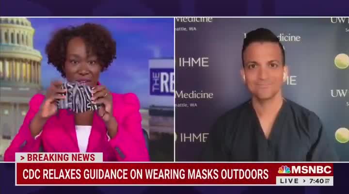 Vaccinated MSNBC Host Brags About Double Masking While Jogging