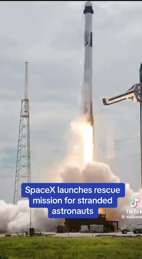 Spacex Launches Rescue Mission For Stranded Astronauts