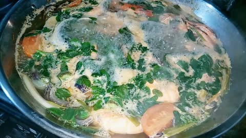 MORINGA SHRIMP SOUP