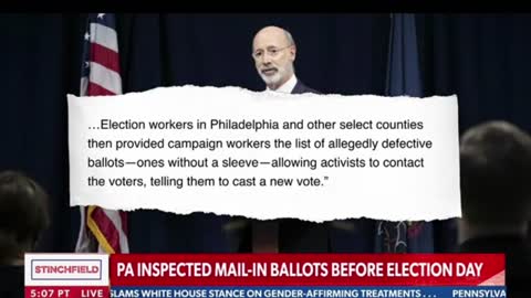Proof All Votes in Pennsylvania Were NOT Treated Equally - Stinchfield