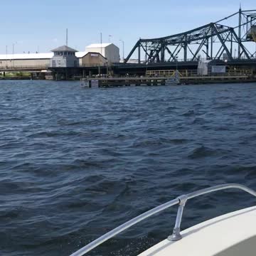 Passing through New Bedford/Fairhaven Bridge