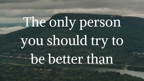 The only person you should try to be better #motivation #viral #youtubeshorts