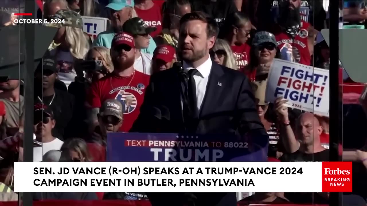 'That Is A Disgrace'- JD Vance Slams Biden-Harris Response To Hurricane Helene At Butler Rally