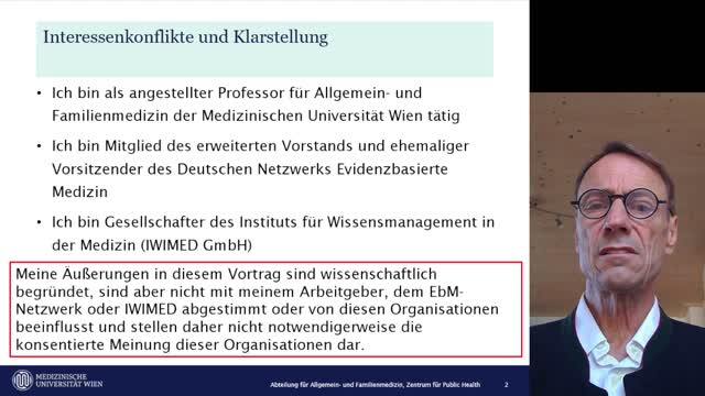 Prof. Dr. Andreas Sönnichsen: Zahlen, Daten, Fakten zu C-19