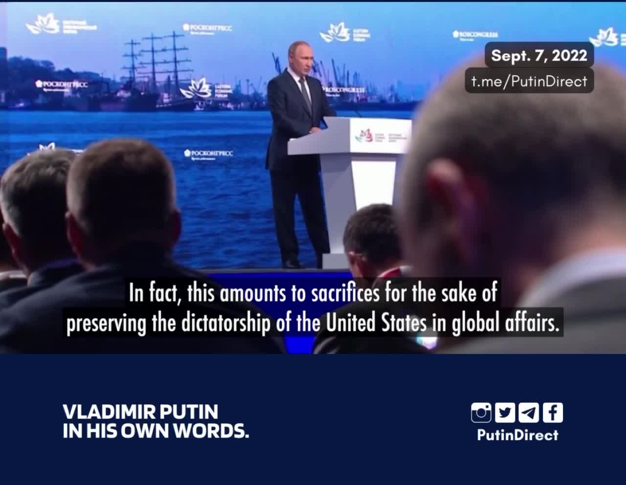 Putin Says Elites Are Sacrificing Citizens To Preserve Washington’s Dictatorship In Global Affairs