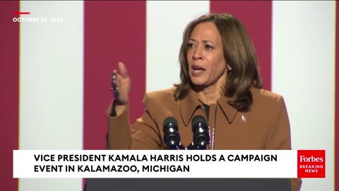 Kamala Harris Promises To 'Chart A New And Joyful Way' In Contrast To Trump At Michigan Rally