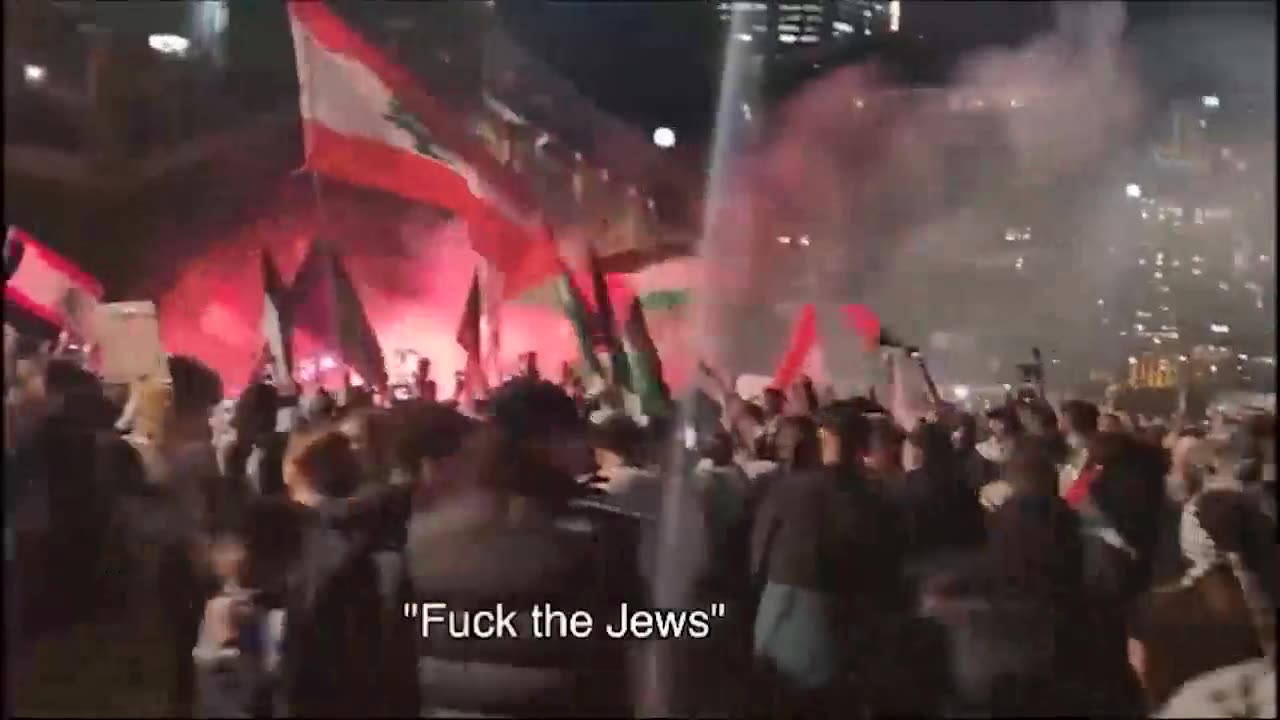 Palestinian flags outside the Sydney Opera House in Australia