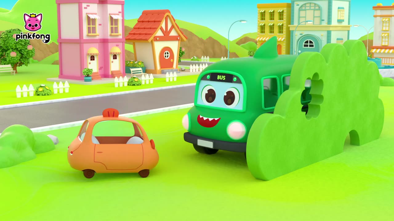 Color Buses - Bis warna-warni - Baby Shark Car - Lagu Mobil