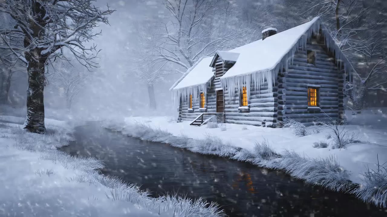 Mighty Snowstorm Sounds For Sleeping | Mountain Wind Sounds | Snowstorm Ambience