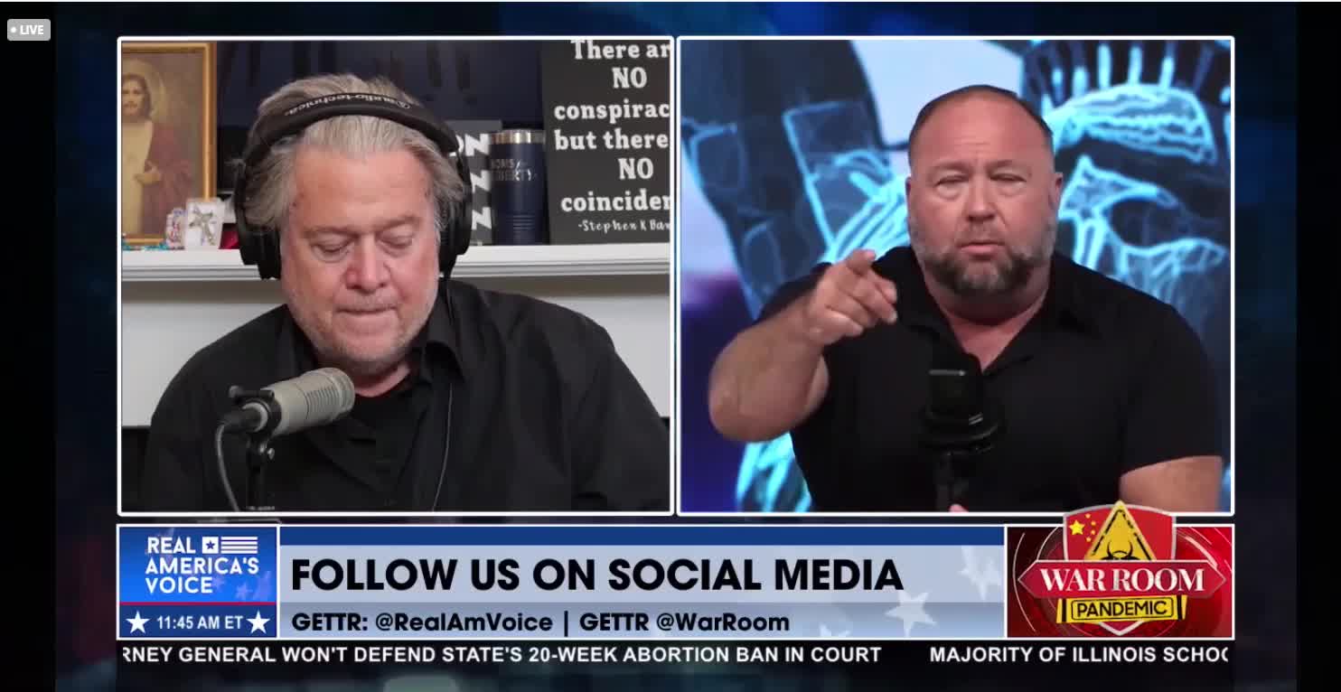 TWO GIANTS AT A CROSSROAD: Alex Jones joins Steve Bannon - it was Truly One Interview for the Ages