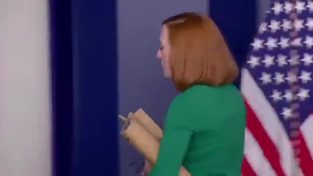 Psaki Leaves When Reporter Asked About Biden Vaccine Mandate: "What Happened To My Body My Choice?"