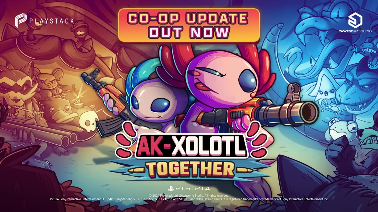 AK-xolotl - Local Co-op Update Trailer PS5 and PS4