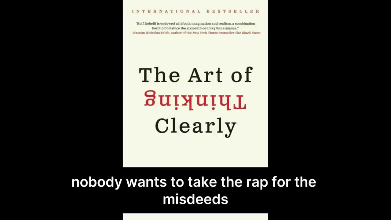 Learn how to think: The Art of Thinking Clearly by Rolf Dobelli (Audiobook)