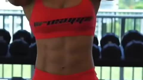 Girl bodybuilding video