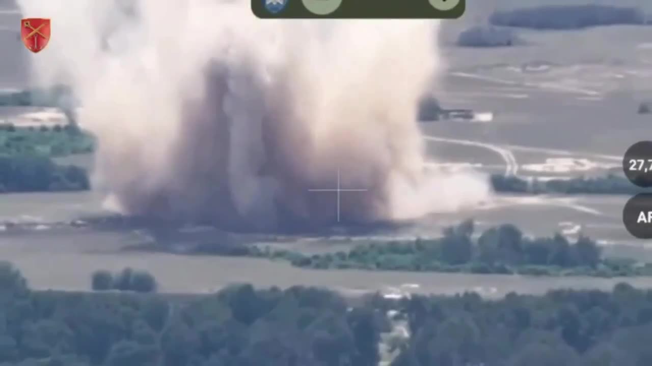 Incredible Airstrike on a Company-Size Group of Russian Soldiers