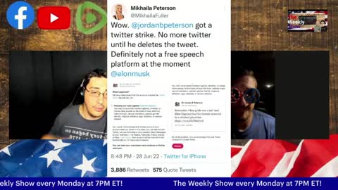 Jordan Peterson Suspended From Twitter - TWS 101